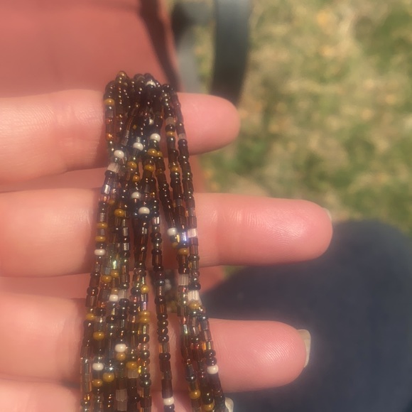 Native American handmade fetish necklace shell l heishi seed beads Apache Navajo - Picture 9 of 14